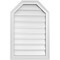 Ekena Millwork Octagonal Top Surface Mount PVC Gable Vent w/ 2"W x 1-1/2"P Brickmould Frame, 20"W x 30"H GVPOT20X3002SF - alternate 1